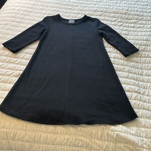 Olivia Ray New York ribbed little black dress three-quarter length sleeve Med